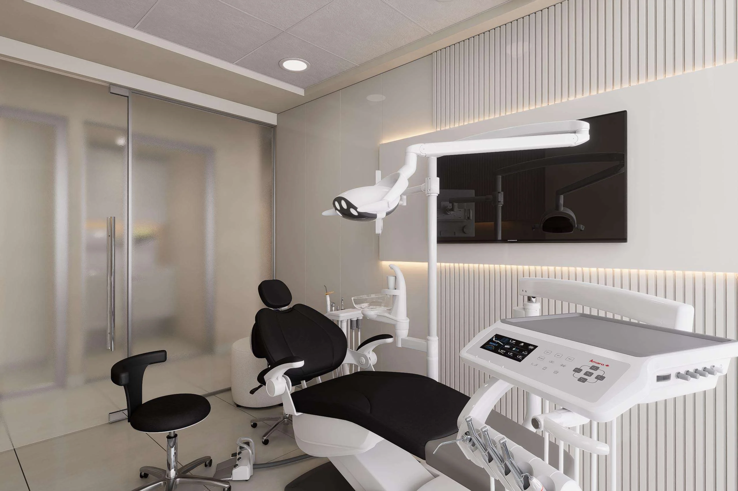 Box odontológico con sillón dental de la Clínica Dental/Estética en Santiago — Grupo Lecaros