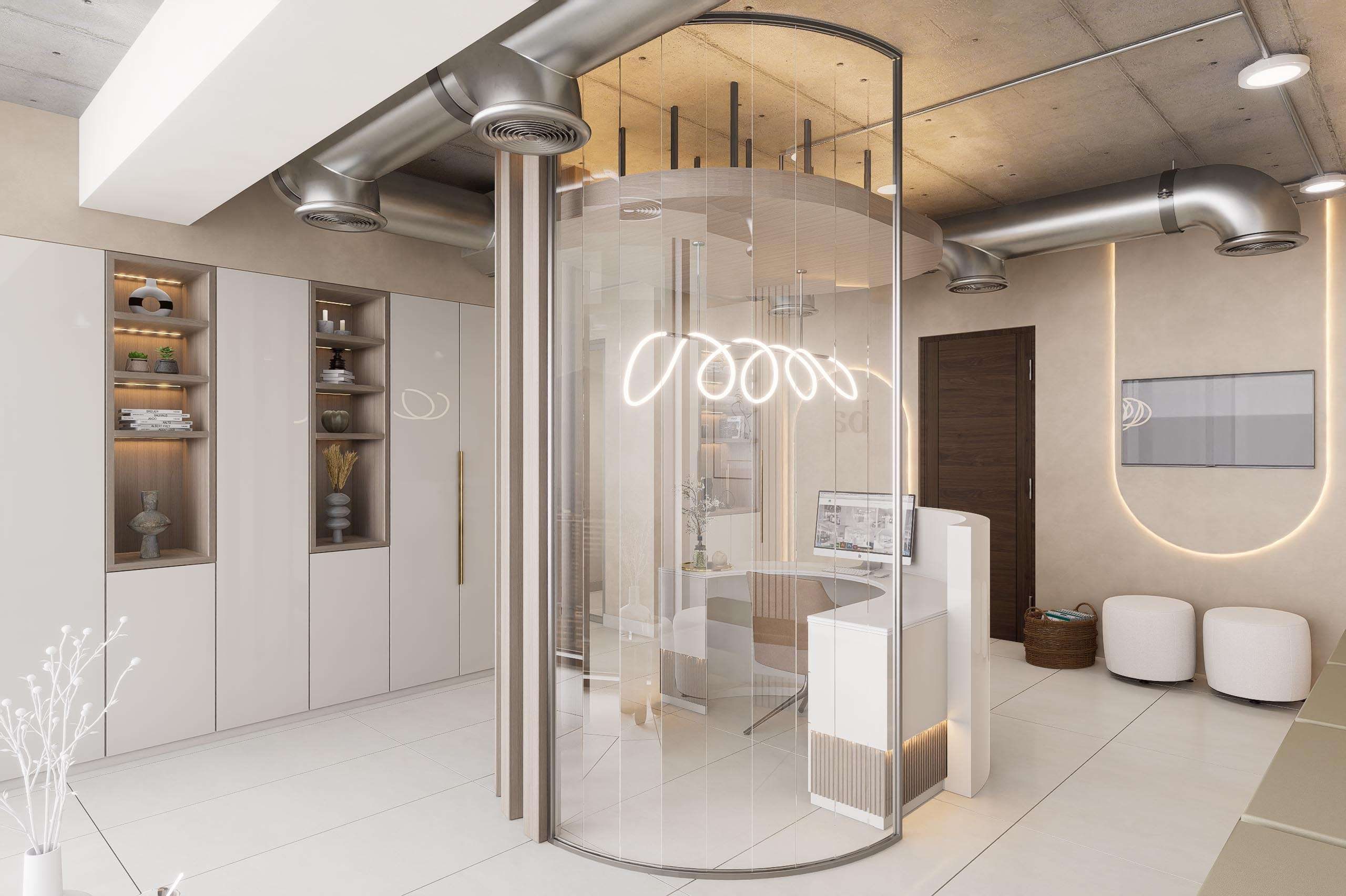 Recepción de la Clínica Dental/Estética en Santiago — Grupo Lecaros