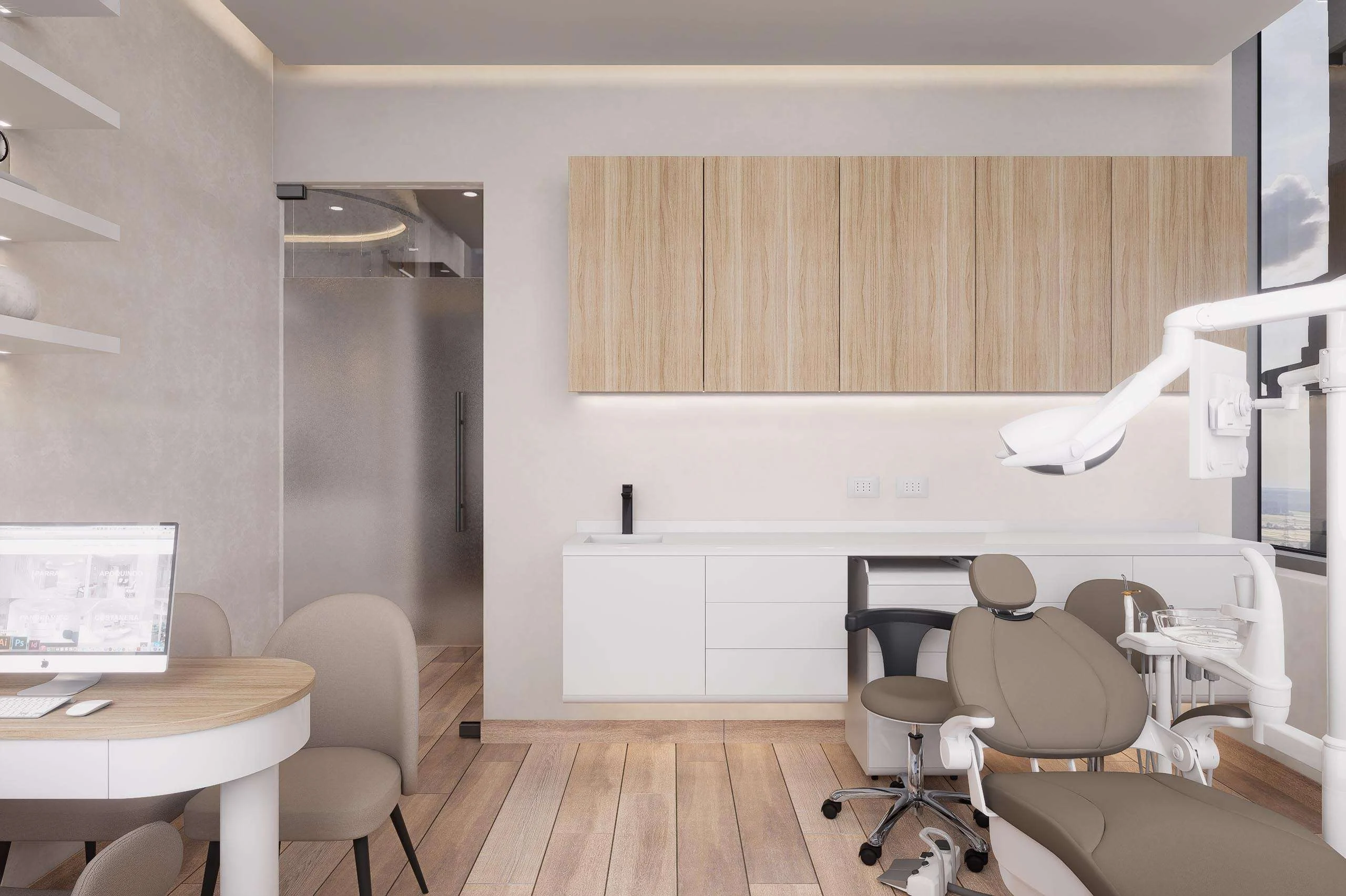 Box odontológico con rincón de consulta de la Clínica Odontológica en Buenos Aires — Grupo Lecaros