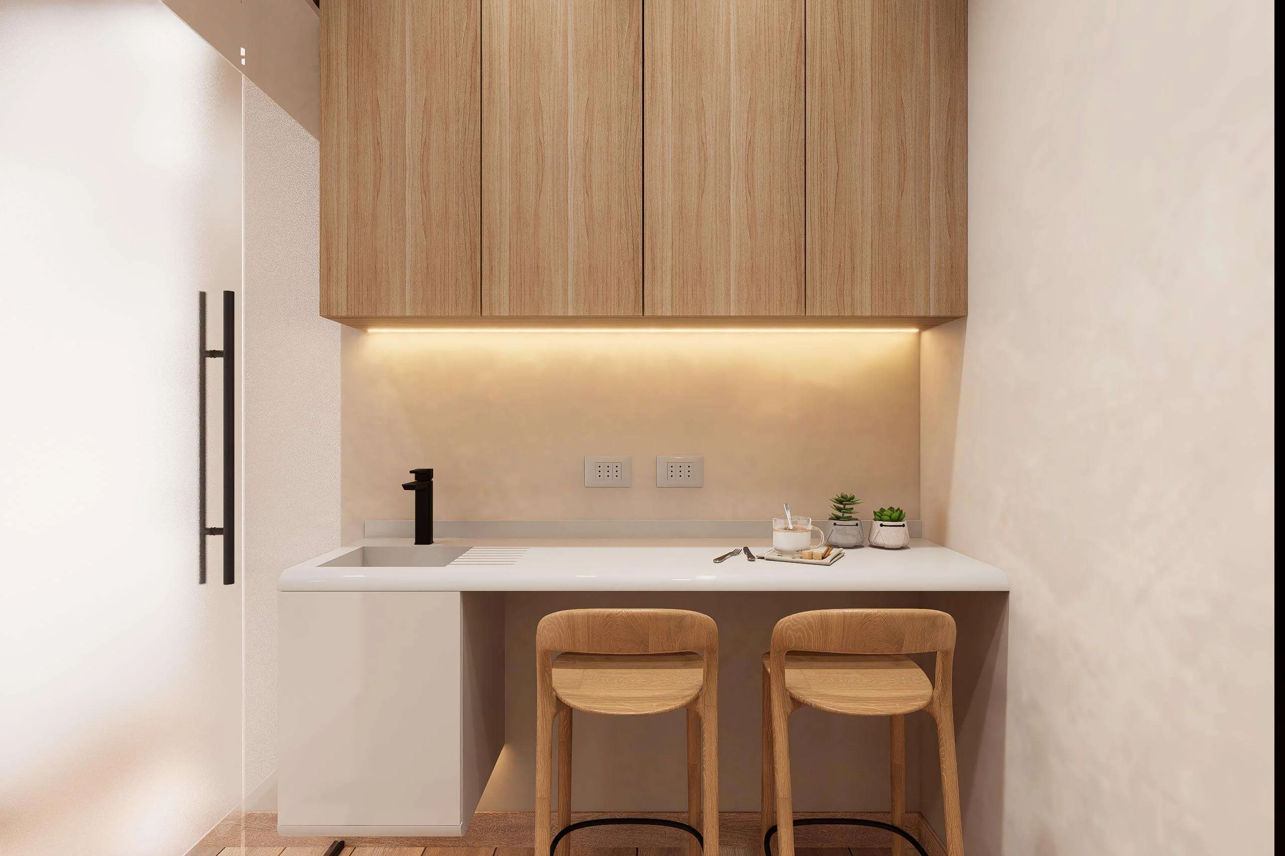 Office y kitchenette del personal de la Clínica Odontológica en Buenos Aires — Grupo Lecaros