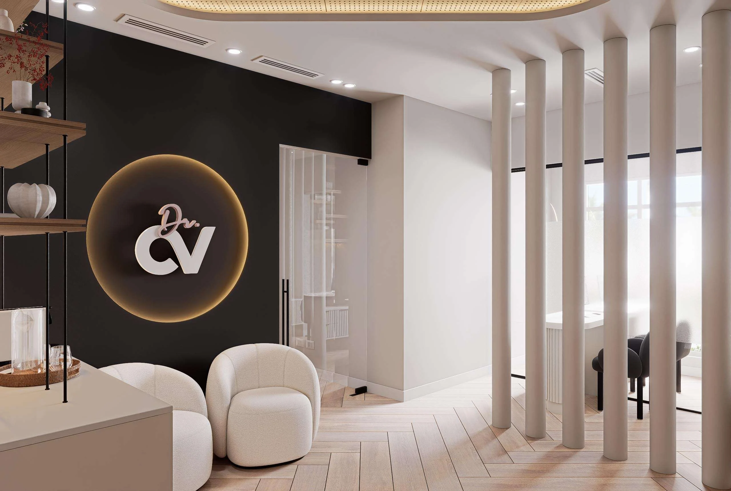 Recepción del centro de Medicina Estética en Miami — Grupo Lecaros